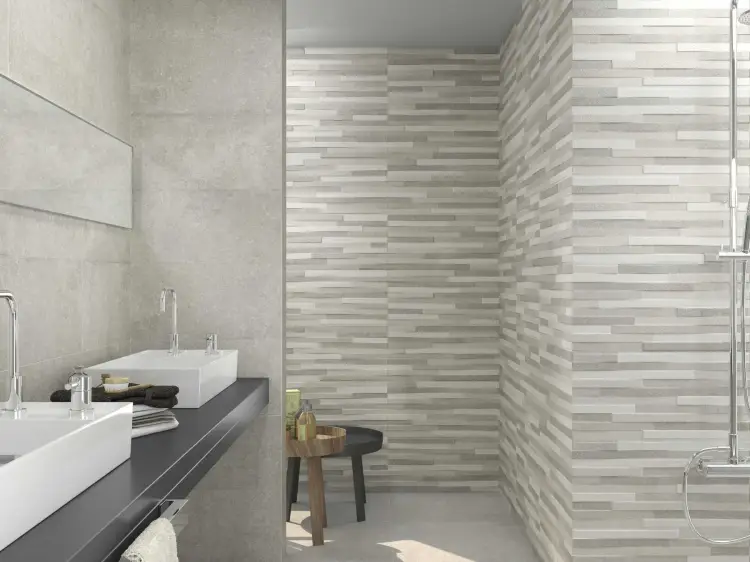 Baldocer Pierre Taupe 30x60 mat — aranżacja