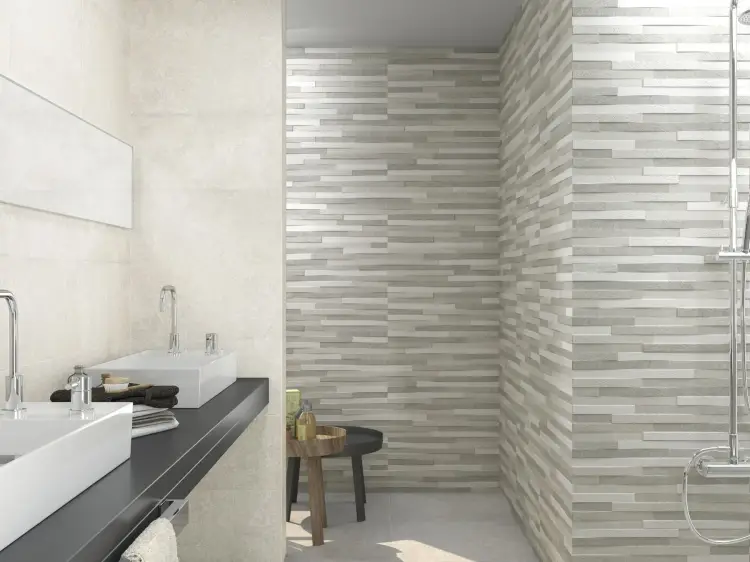 Baldocer Pierre Taupe 30x60 mat — aranżacja