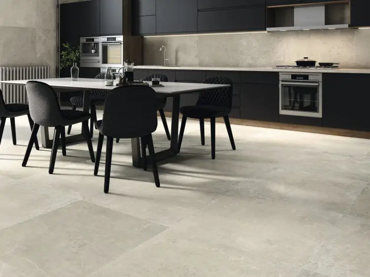 Baldocer Zermatt Acero 80x80 mat — aranżacja