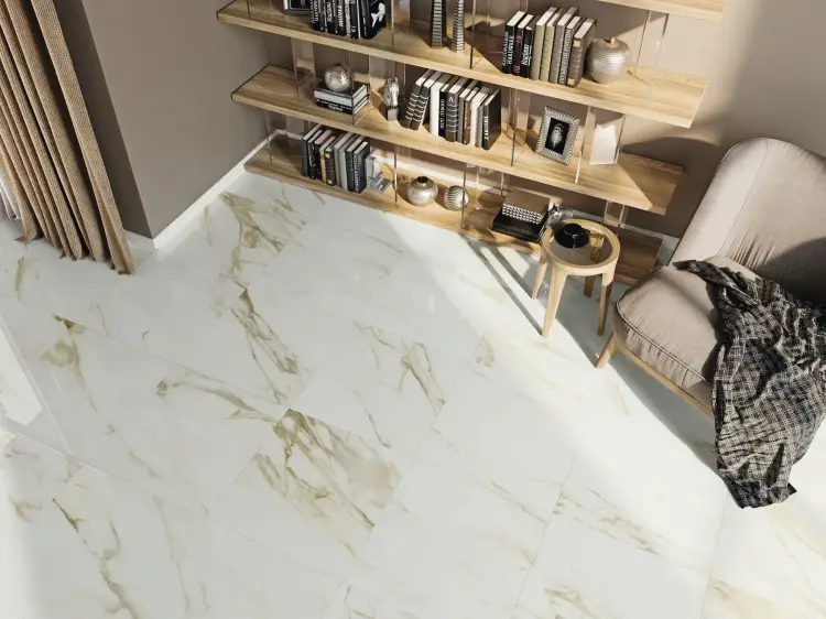Baldocer Adaggio Gold Pulido 60x60 połysk — aranżacja