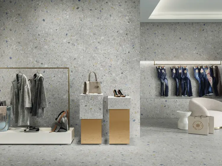 Baldocer Stracciatella Cenere 60x120 mat — aranżacja