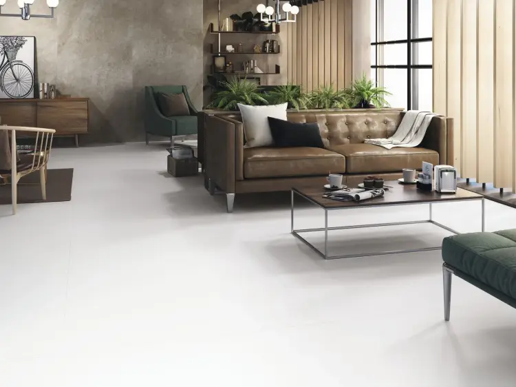 Baldocer Blanco Pulido 120x120 połysk — aranżacja