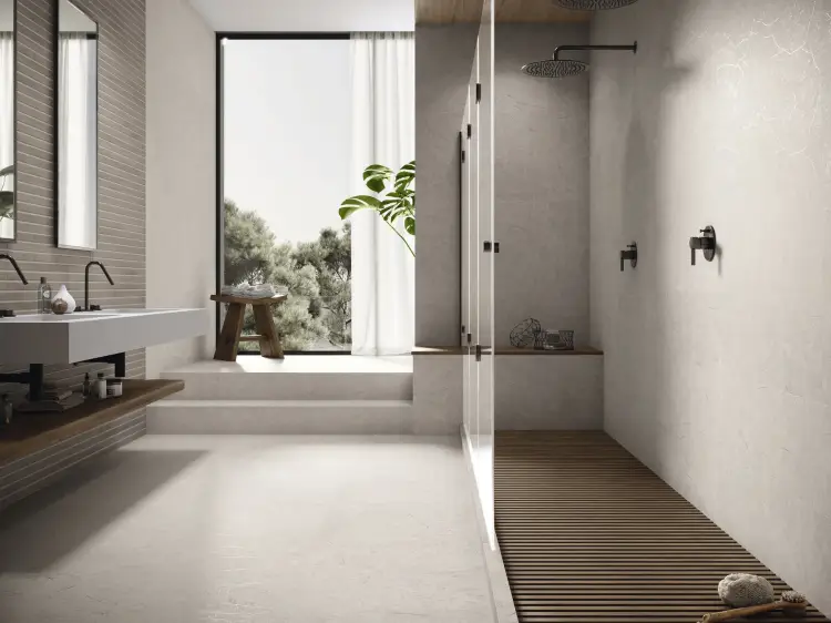 Baldocer Belstone Grey 30x90 mat — aranżacja