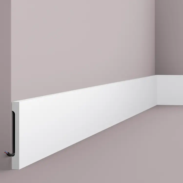 Gładka listwa przypodłogowa NMC FD15S WALLSTYL 15 × 1,8 × 200 cm