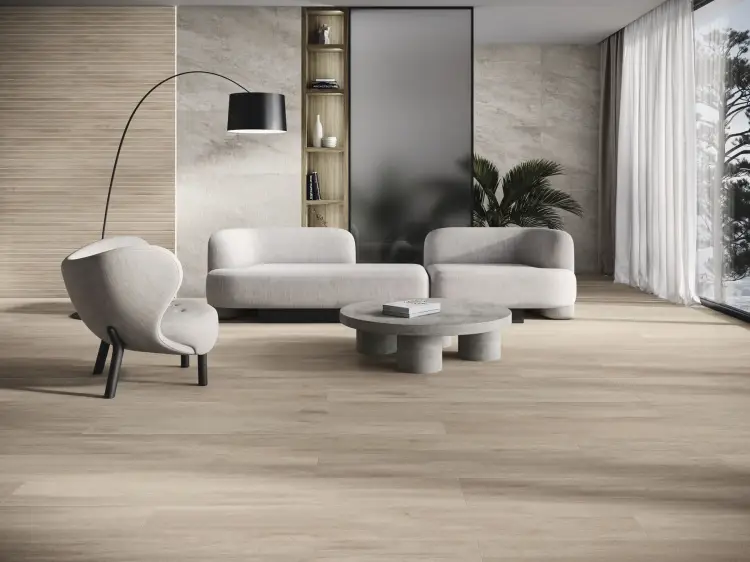Baldocer Vermont Walnut 26x160 mat antypoślizgowa — aranżacja