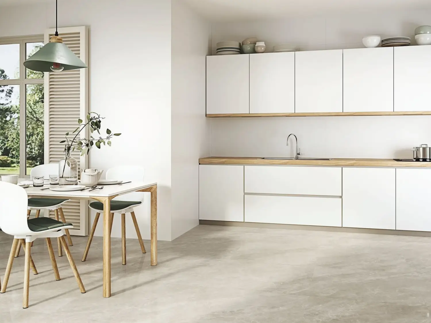 Baldocer Blanco Pulido 80x160 połysk — aranżacja