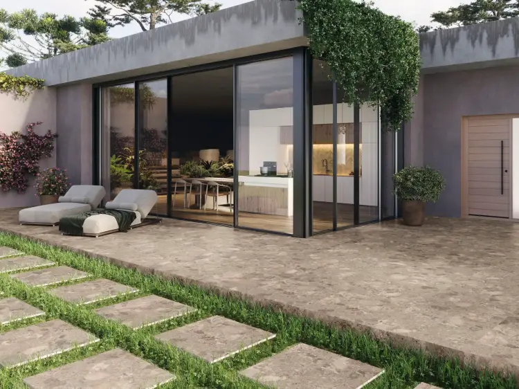 Baldocer Positano Bronzo 80x80 mat — aranżacja