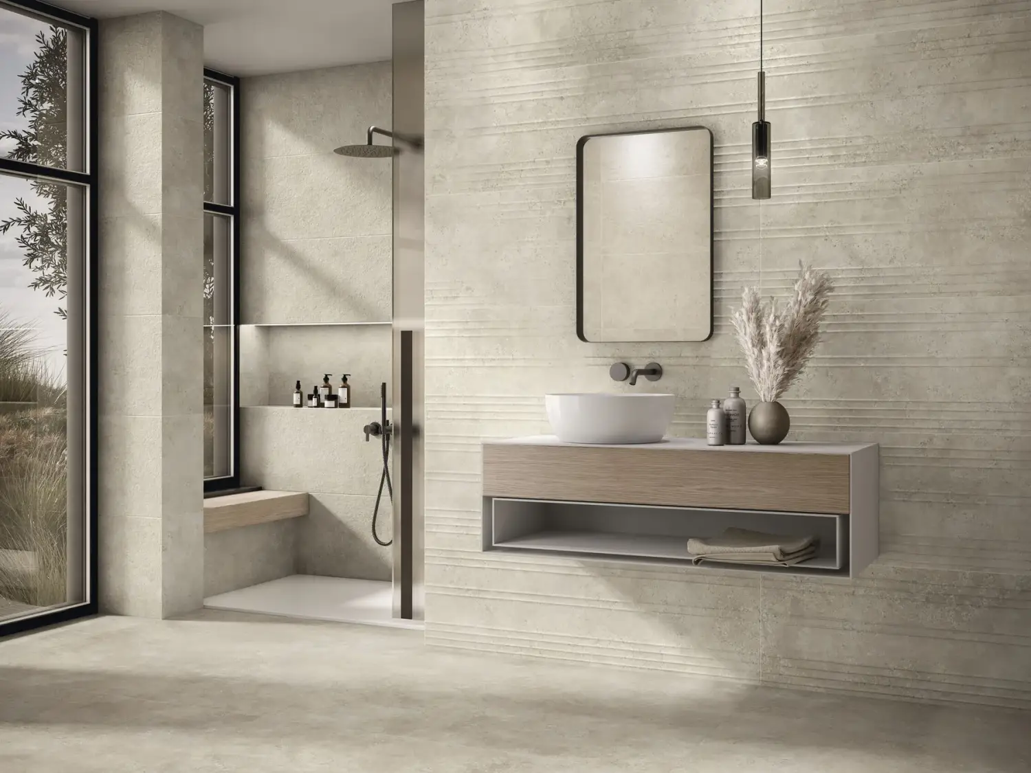 Baldocer Sink Capital Perla 40x120 mat — aranżacja