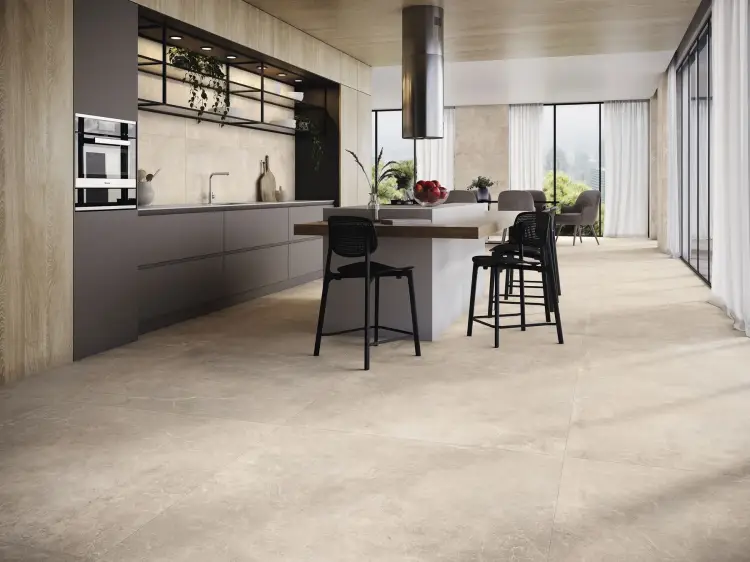 Baldocer Concept Grey Pulido 120x120 połysk — aranżacja