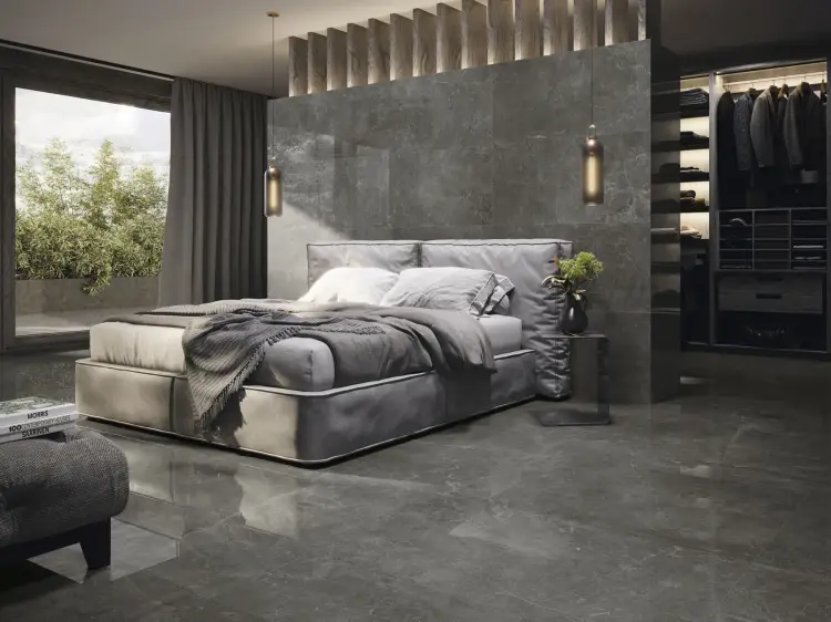 Baldocer Concept Grey Pulido 60x120 połysk — aranżacja
