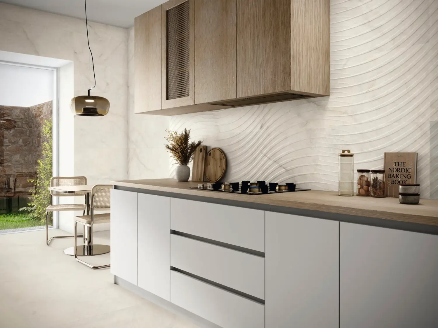 Baldocer Curve Crystallo Satin 40x120 satyna — aranżacja