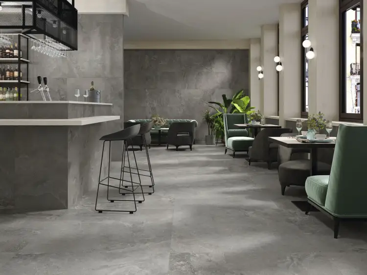 Baldocer Dome Anthracite 120x120 mat — aranżacja