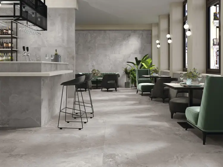 Baldocer Dome Anthracite 120x120 mat — aranżacja