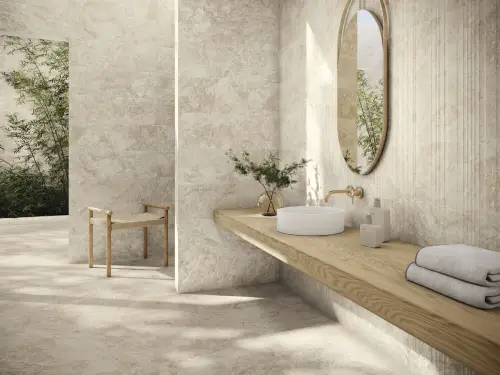 Baldocer Duomo Canyon Beige 30x90 mat — aranżacja