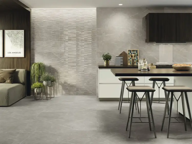 Baldocer Eternal Pearl Natural 60x60 mat antypoślizgowa — aranżacja