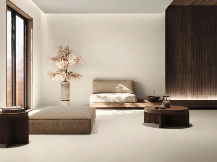 Baldocer Ginza Grey 120x120 mat antypoślizgowa — aranżacja