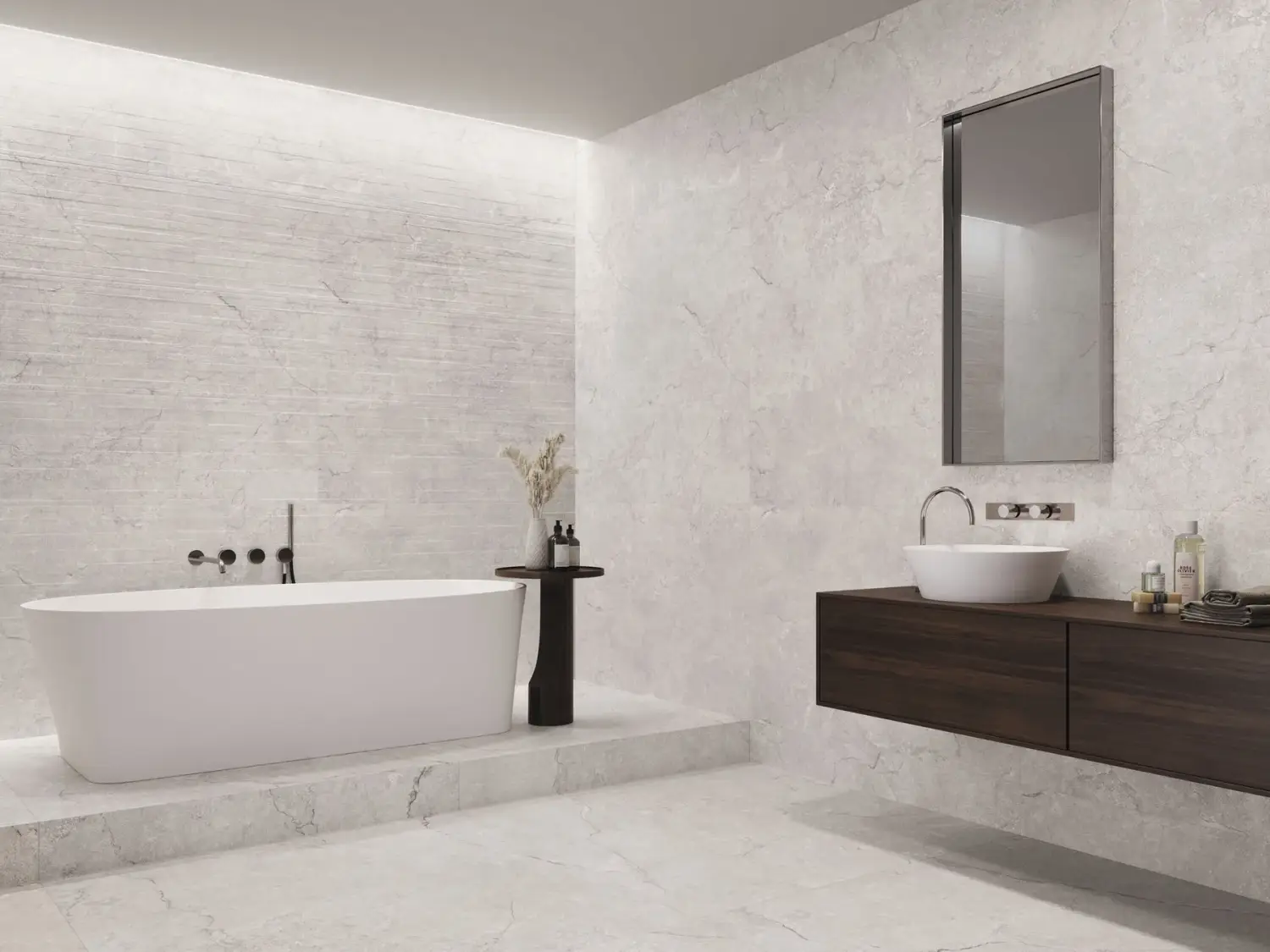 Baldocer Kibo Kronos Dark 40x120 mat — aranżacja