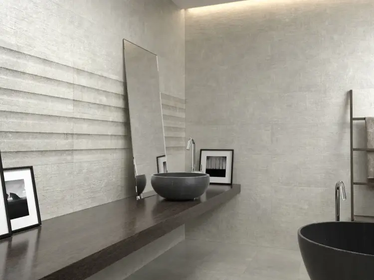 Baldocer Leeds Grey 30x90 mat — aranżacja