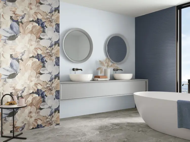 Baldocer Montmartre Bleu 60x120 satyna — aranżacja