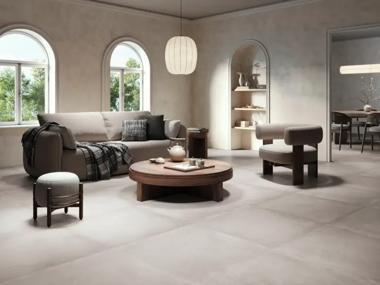 Baldocer Neografton Ivory 80x80 mat antypoślizgowa — aranżacja