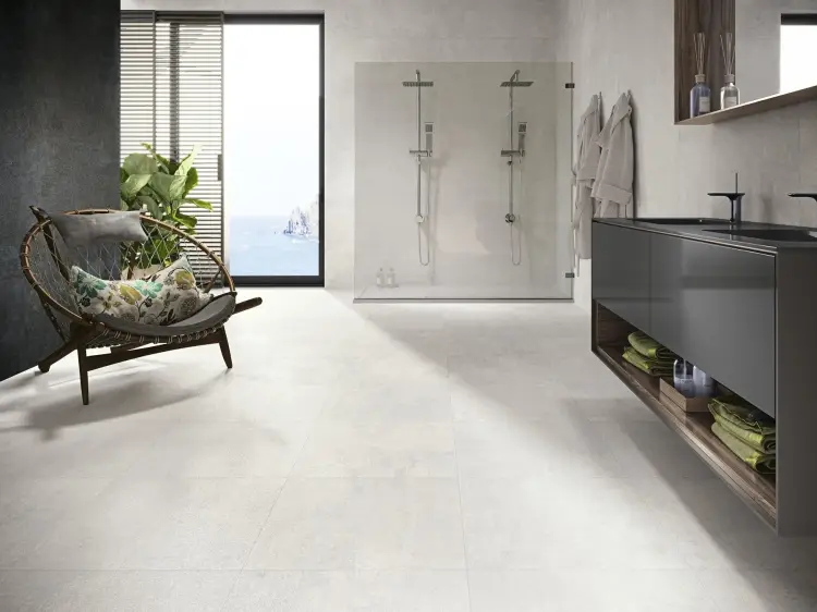 Baldocer Oneway White Lapado 60x60 półpoler — aranżacja