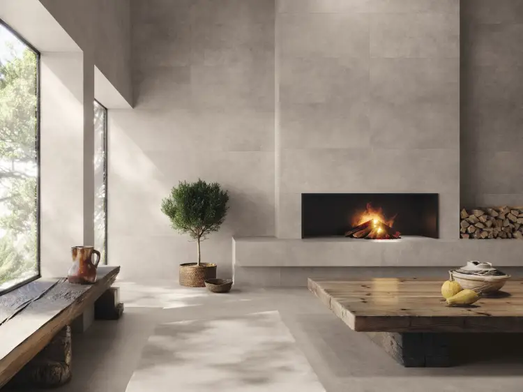 Baldocer Plain Asphalt Mud 60x120 mat — aranżacja