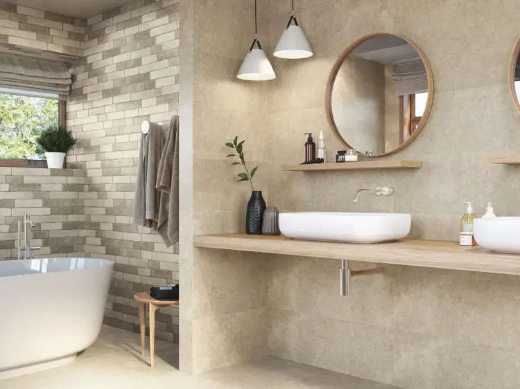 Baldocer Pompeya Ozone Pearl 30x90 mat — aranżacja