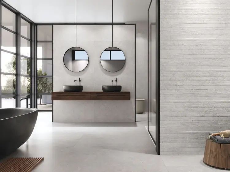 Baldocer Stoneland Grey 40x120 mat — aranżacja