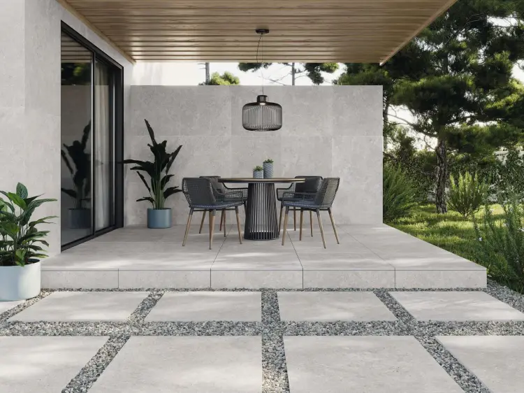 Baldocer Stoneland Grey 80x80 mat — aranżacja
