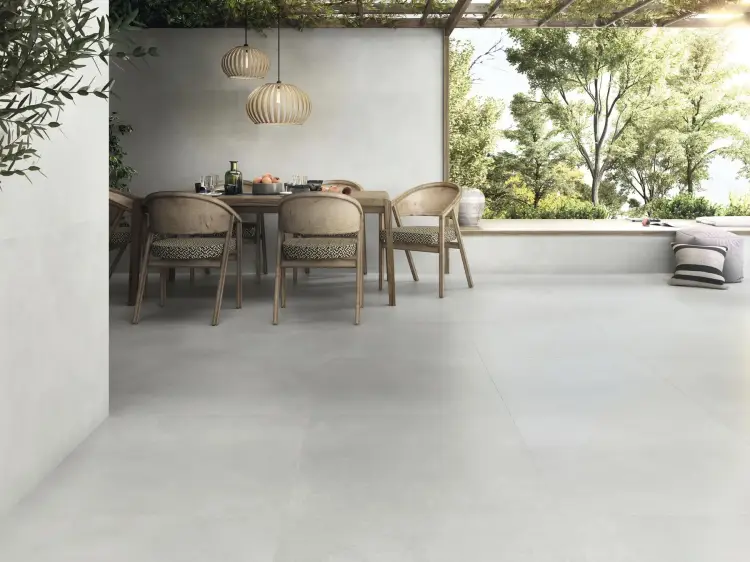 Baldocer Unik Ash 80x80 mat antypoślizgowa — aranżacja