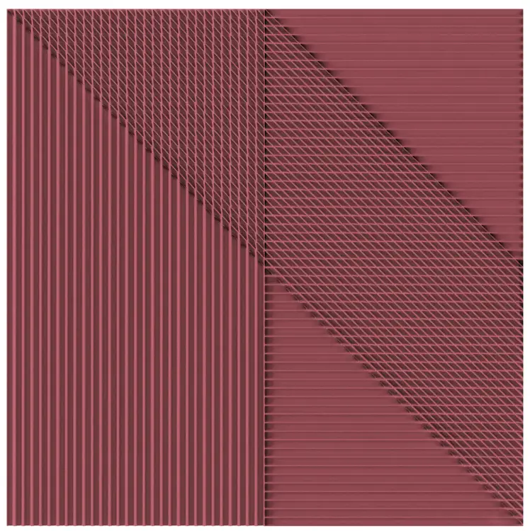 Harmony Lins by Yonoh Bordeaux 20x20 mat — płytka