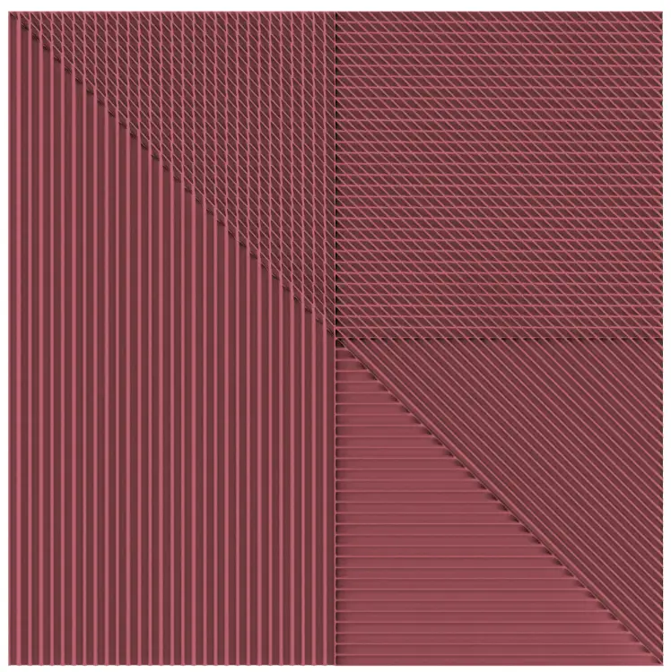 Harmony Lins by Yonoh Bordeaux 20x20 mat — płytka