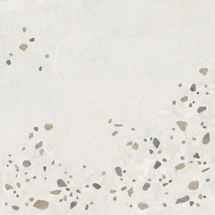 Harmony Awen White Decor 90x90 mat rektyfikowana — płytka