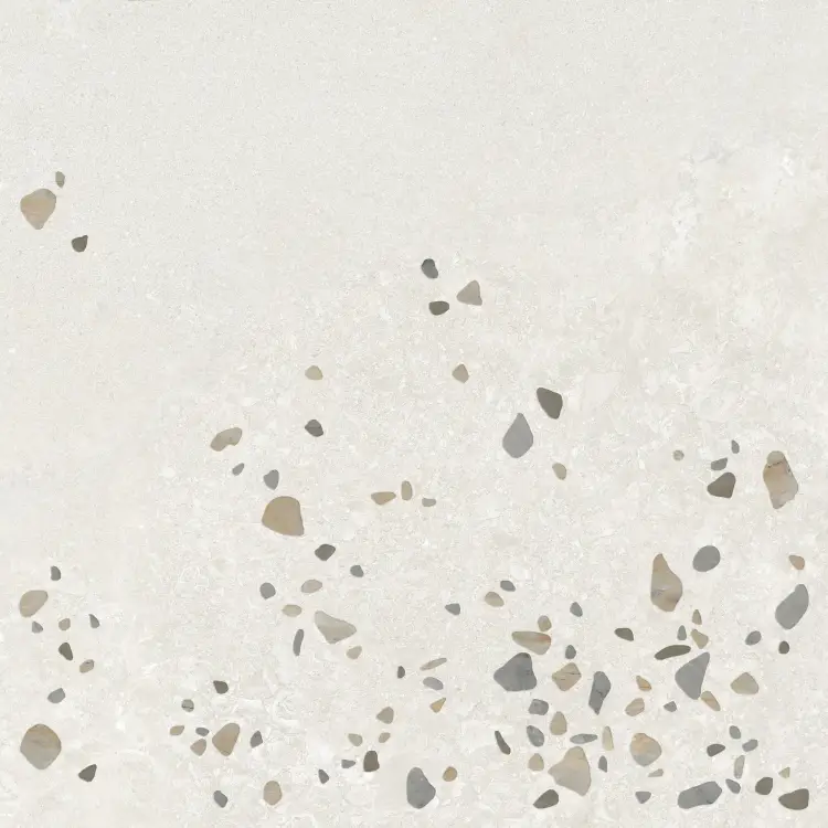 Harmony Awen White Decor 90x90 mat rektyfikowana — płytka