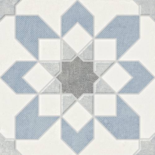 Harmony Doha Blue Flower 22,3x22,3 mat — płytka