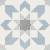 Harmony Doha Blue Flower 22,3x22,3 mat — płytka