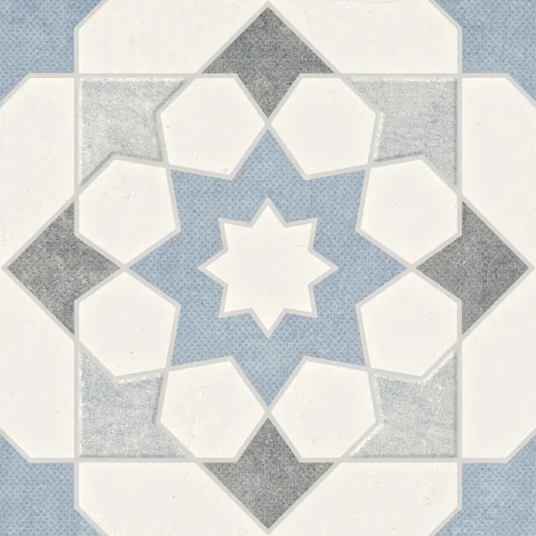 Harmony Doha Blue Star 22,3x22,3 mat — płytka