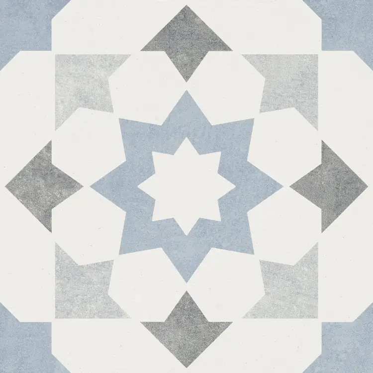 Harmony Doha Blue Star 22,3x22,3 mat — płytka