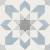 Harmony Doha Blue Flower 22,3x22,3 mat — płytka