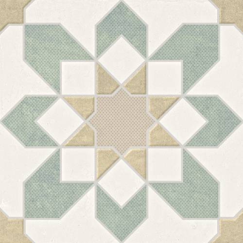 Harmony Doha Green Flower 22,3x22,3 mat — płytka