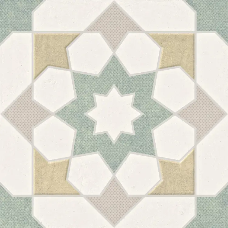 Harmony Doha Green Star 22,3x22,3 mat — płytka