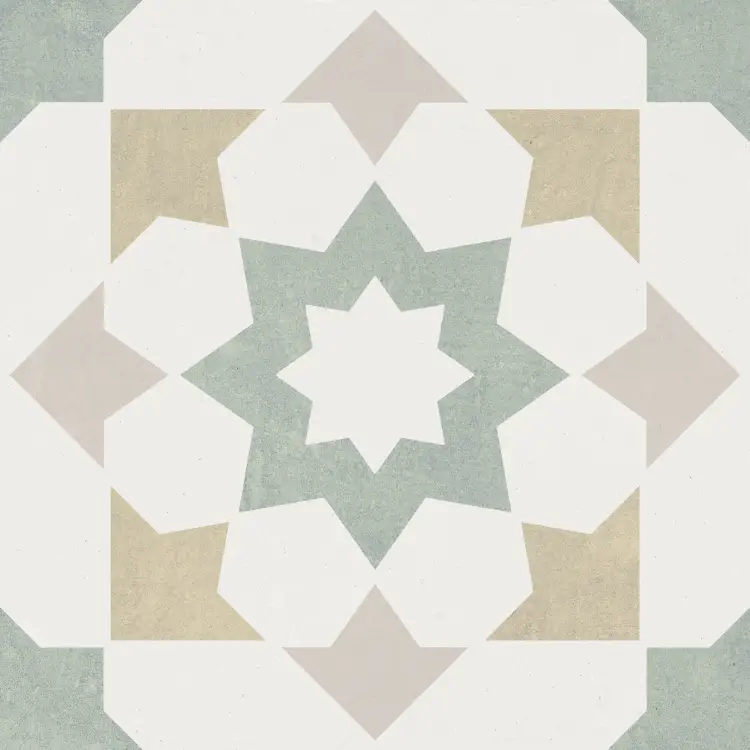 Harmony Doha Green Star 22,3x22,3 mat — płytka