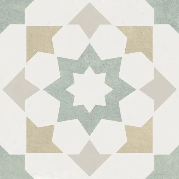Harmony Doha Green Star 22,3x22,3 mat — płytka