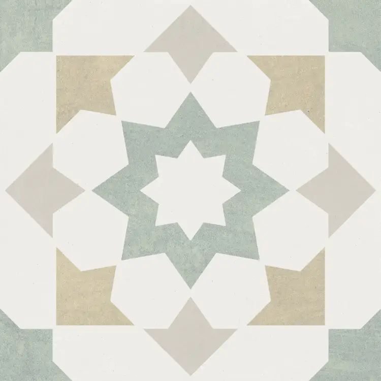 Harmony Doha Green Star 22,3x22,3 mat — płytka