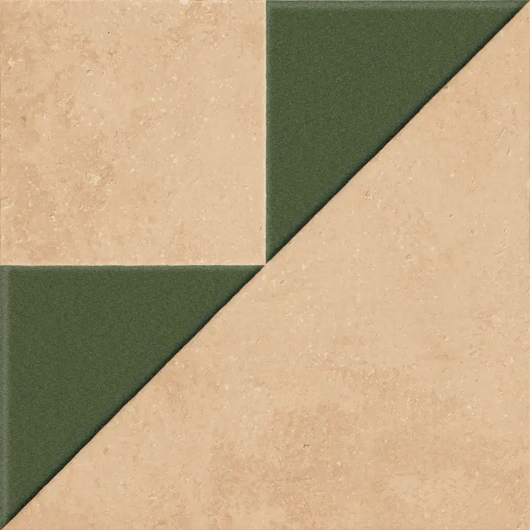 Harmony Kora Clay Decor Green Lt 22,3x22,3 mat — płytka