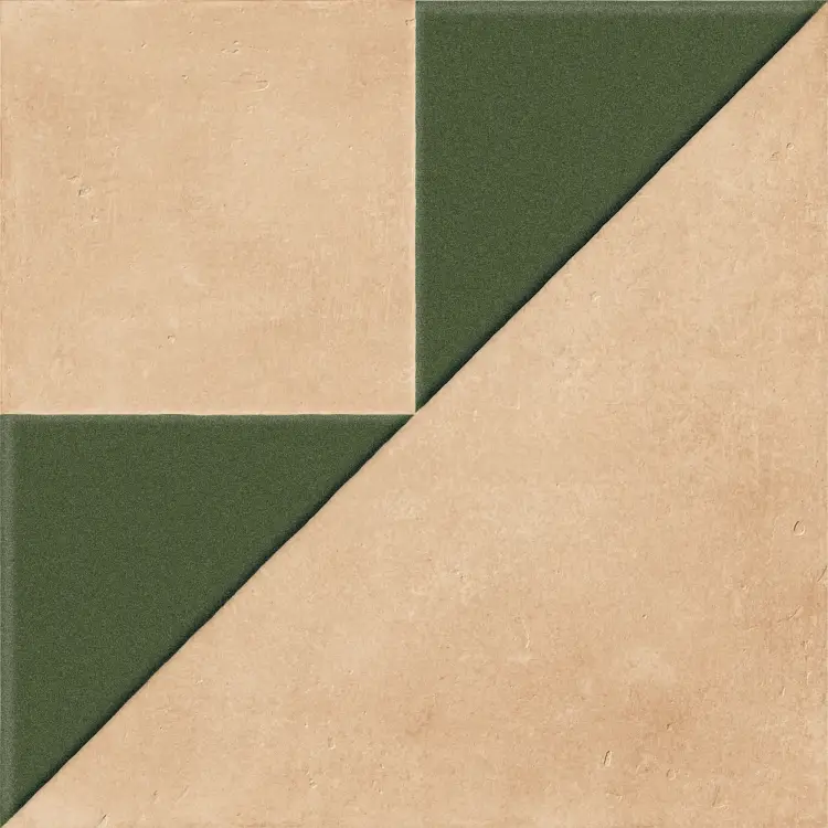 Harmony Kora Clay Decor Green Lt 22,3x22,3 mat — płytka