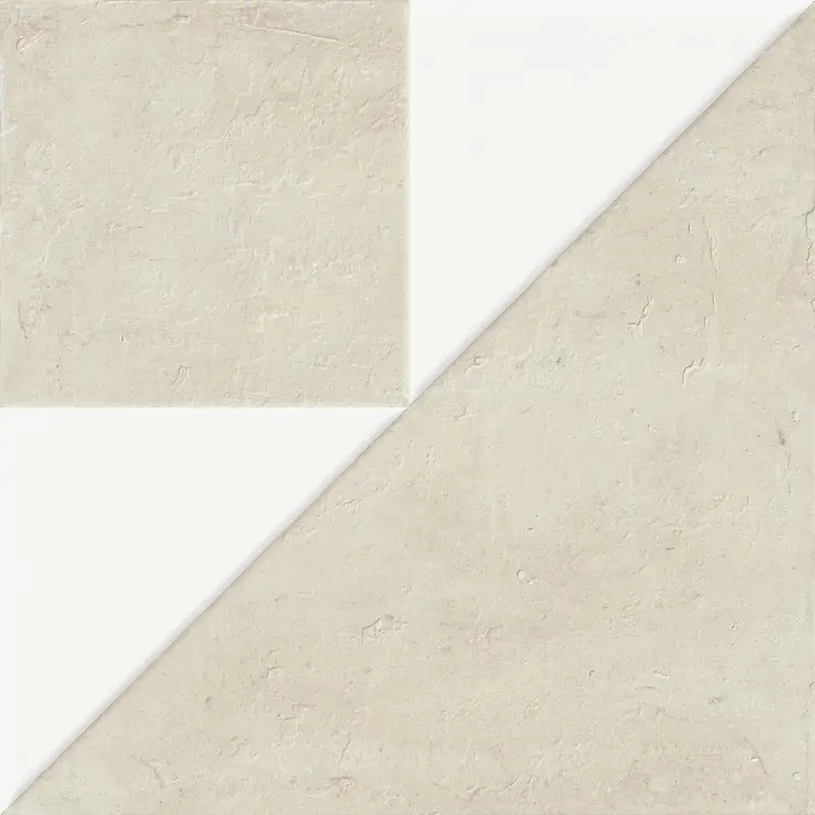 Harmony Kora White Decor White Lt 22,3x22,3 mat — płytka