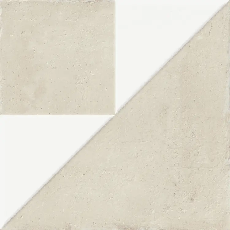 Harmony Kora White Decor White Lt 22,3x22,3 mat — płytka