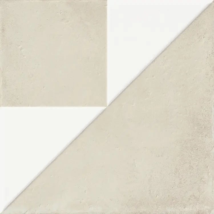 Harmony Kora White Decor White Lt 22,3x22,3 mat — płytka