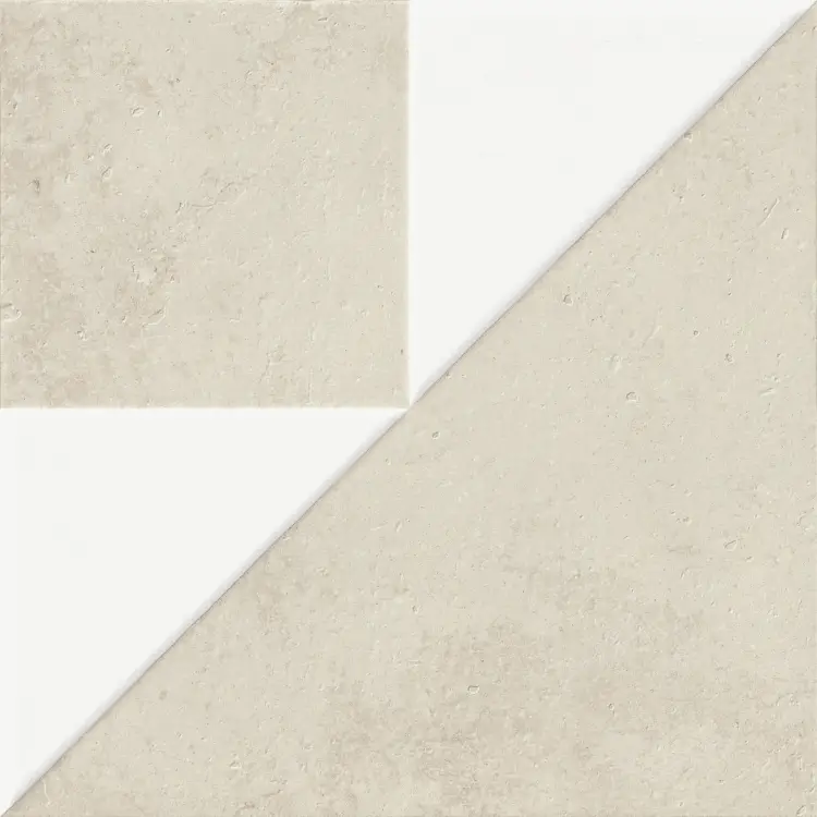 Harmony Kora White Decor White Lt 22,3x22,3 mat — płytka